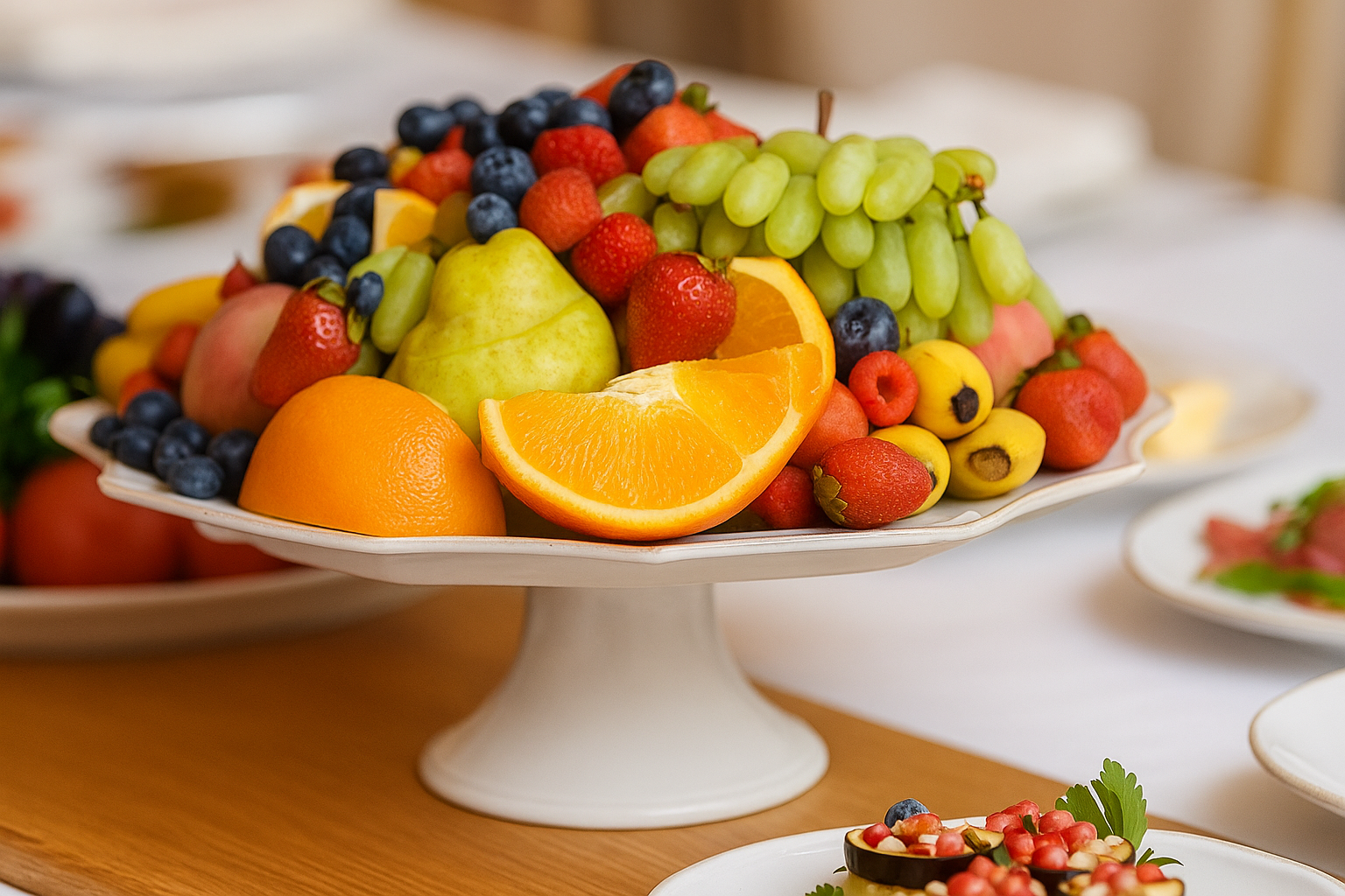 大人数向けの大皿フルーツ